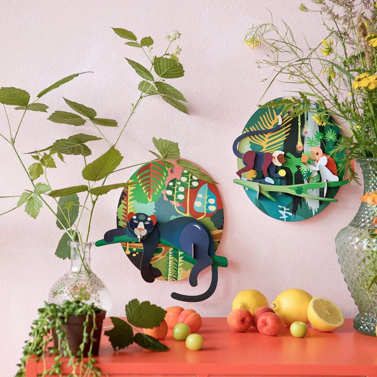 Studio Roof Decorazione parete Jungle Monkeys