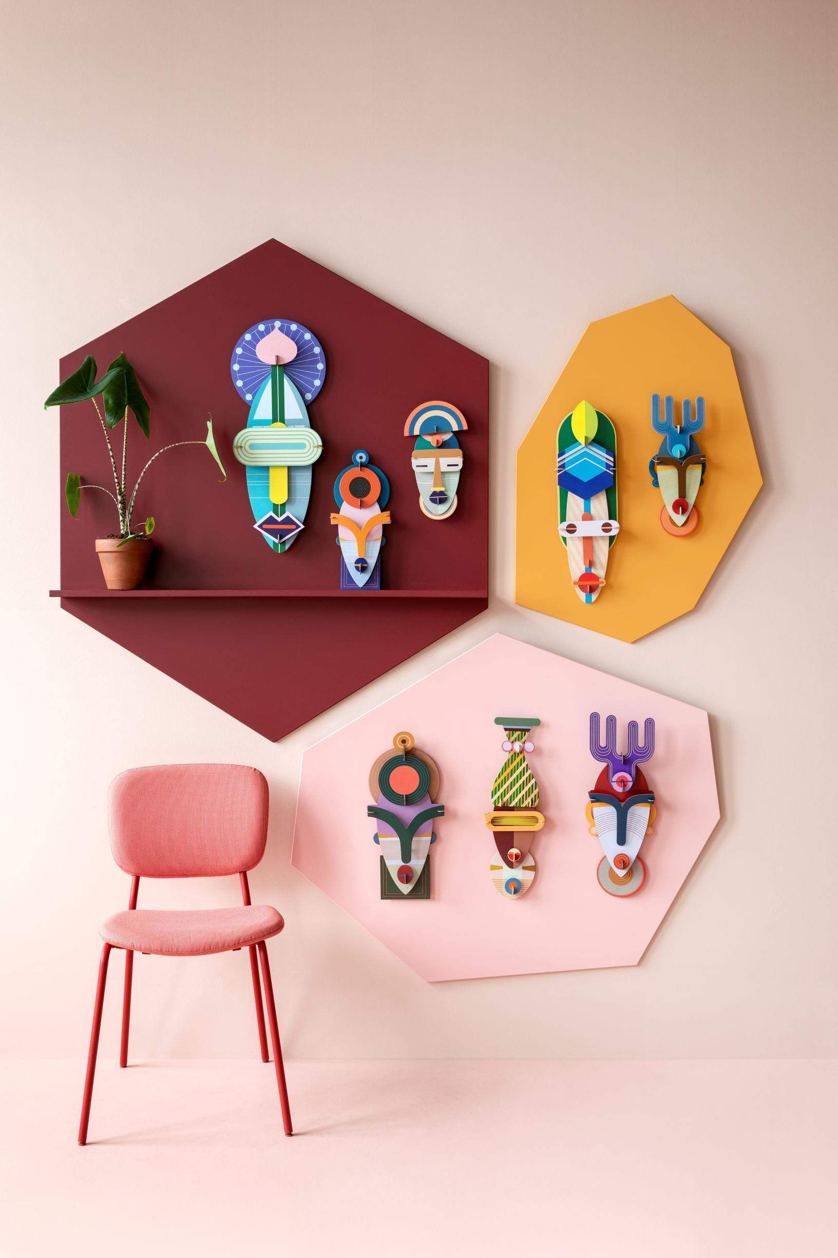 Studio Roof Decorazione parete Lamu Mask
