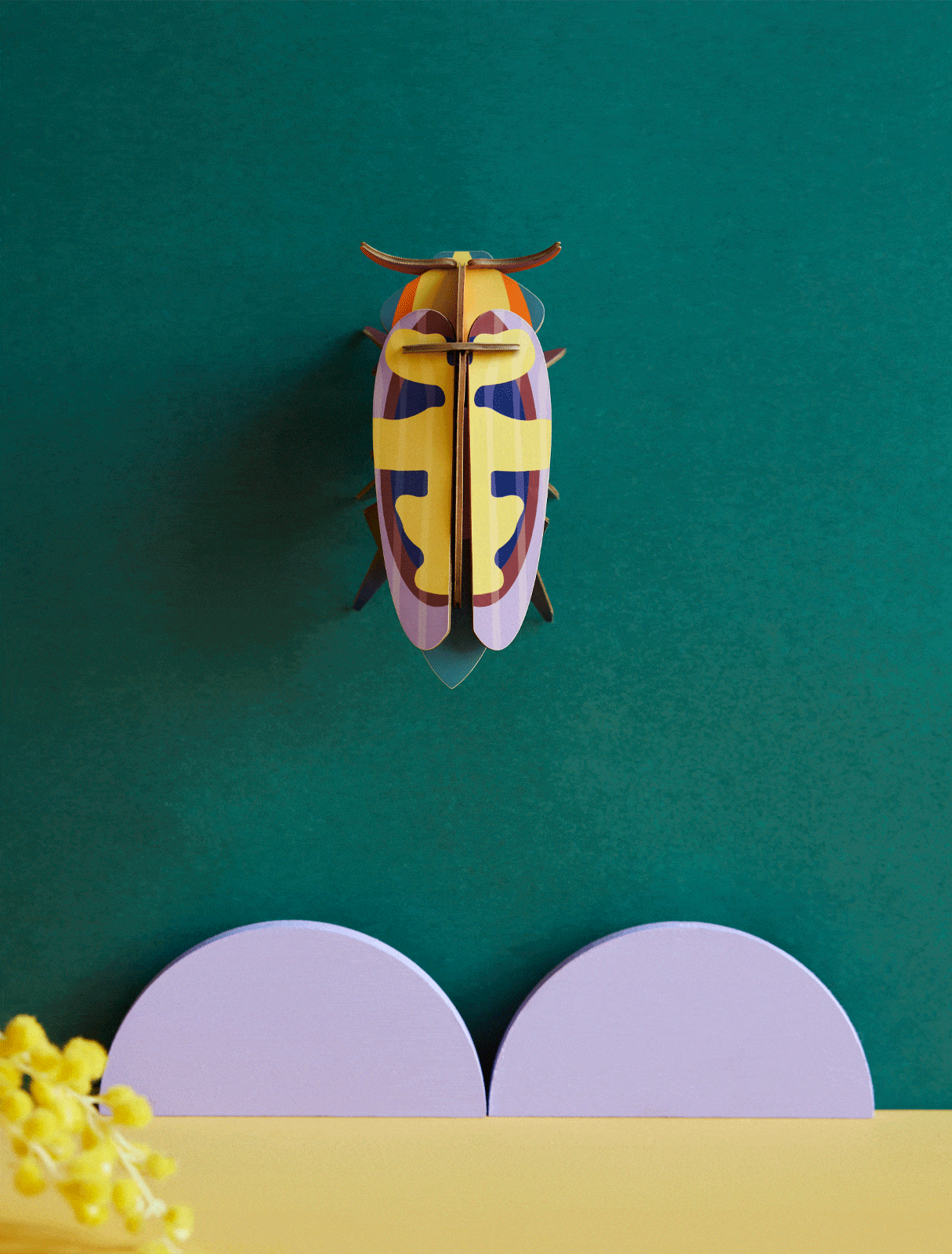 Studio Roof Decorazione parete Mango Flower Beetle