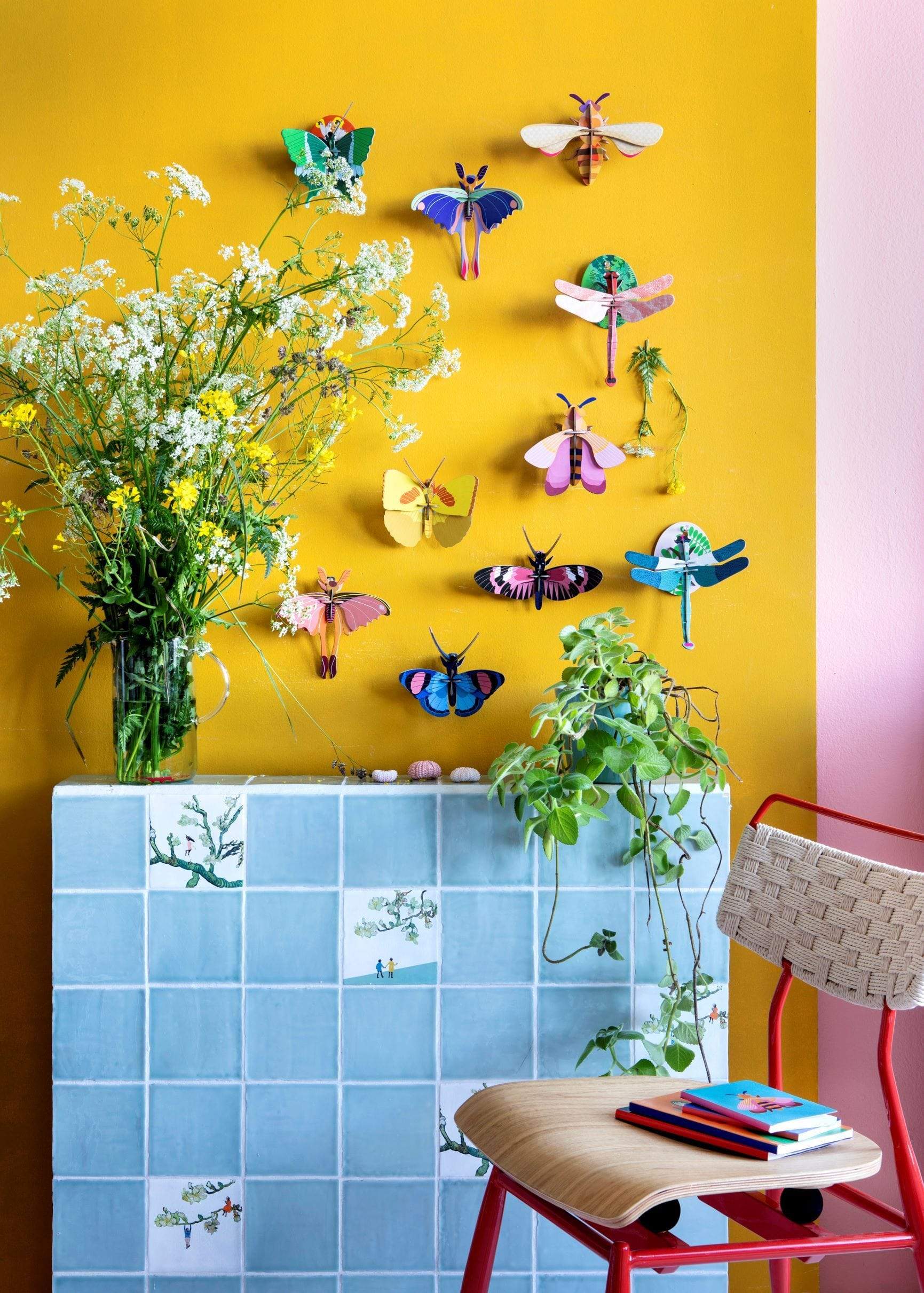 Studio Roof Decorazione parete Peacock Butterfly