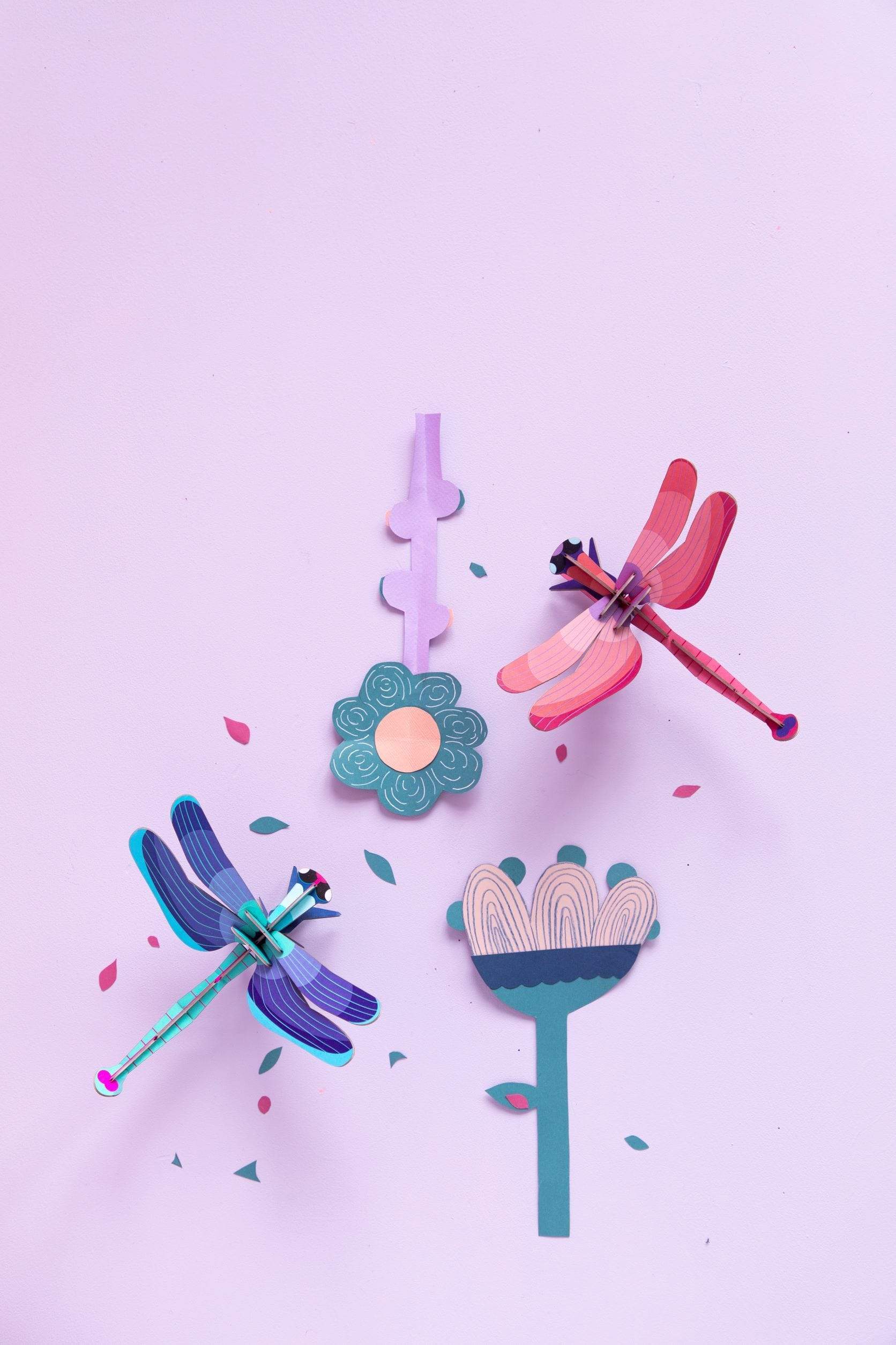 Studio Roof Decorazione parete Ruby Dragonfly Pink