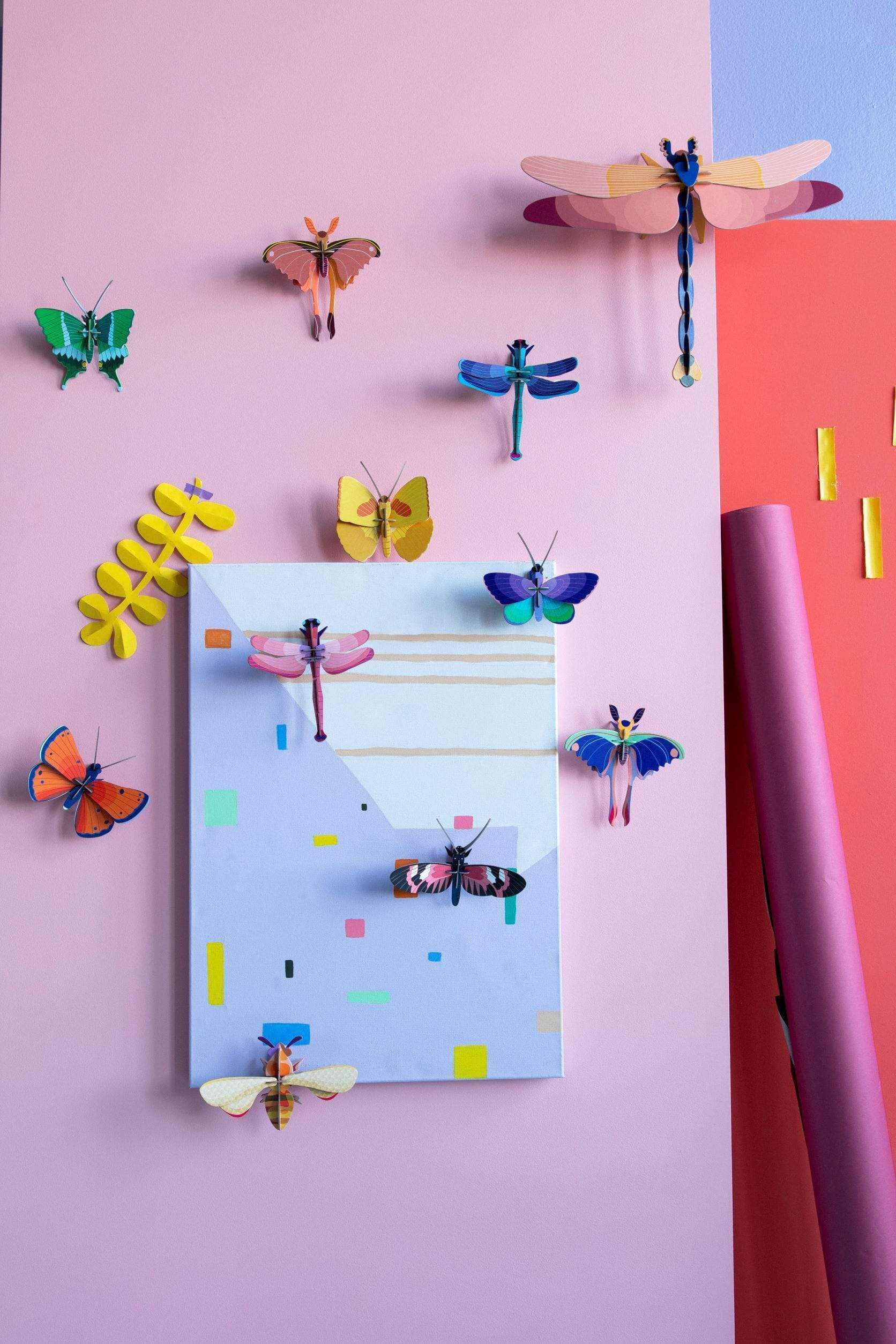 Studio Roof Decorazione parete Ruby Dragonfly Pink