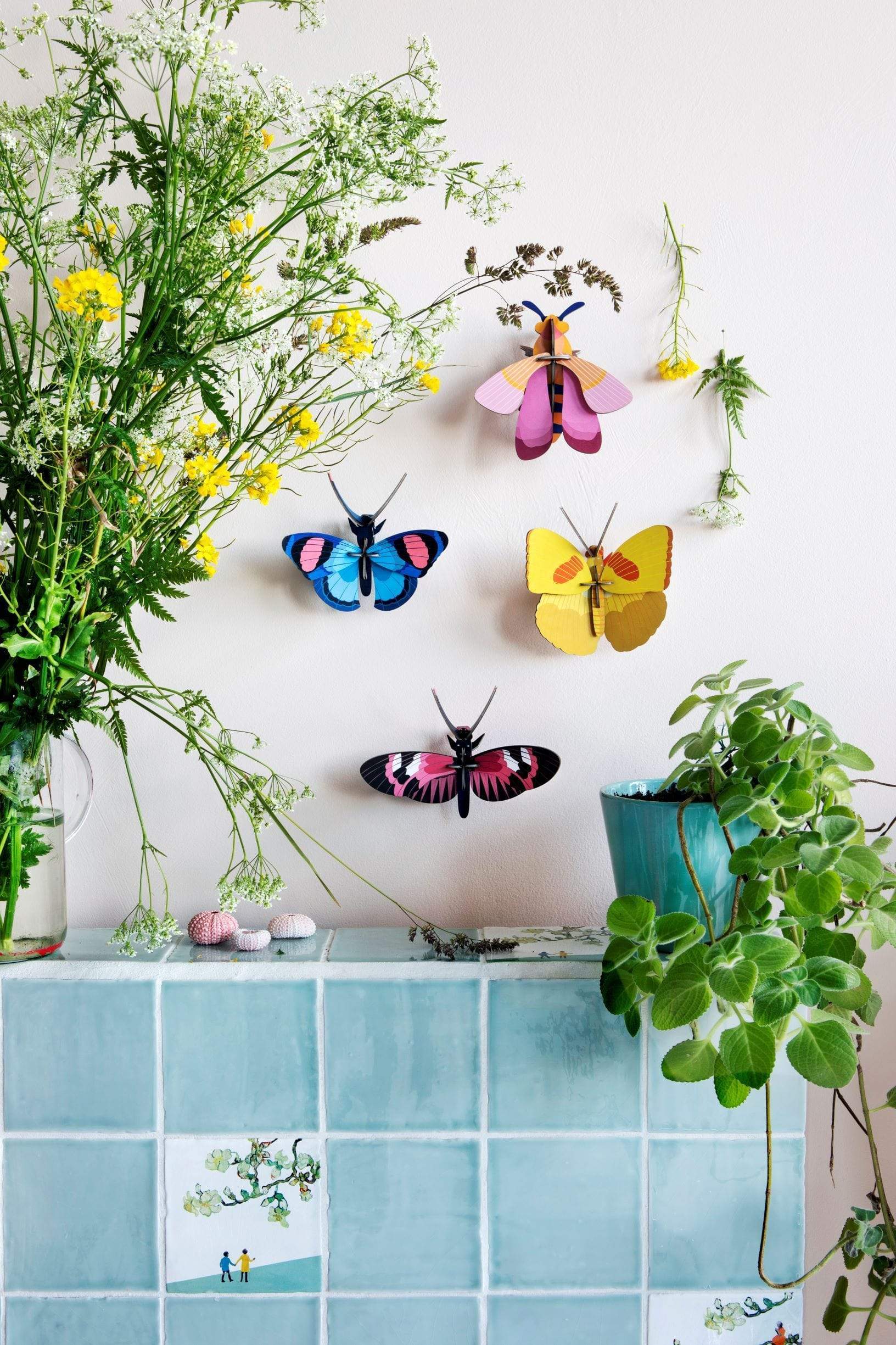 Studio Roof Decorazione parete Yellow Butterfly