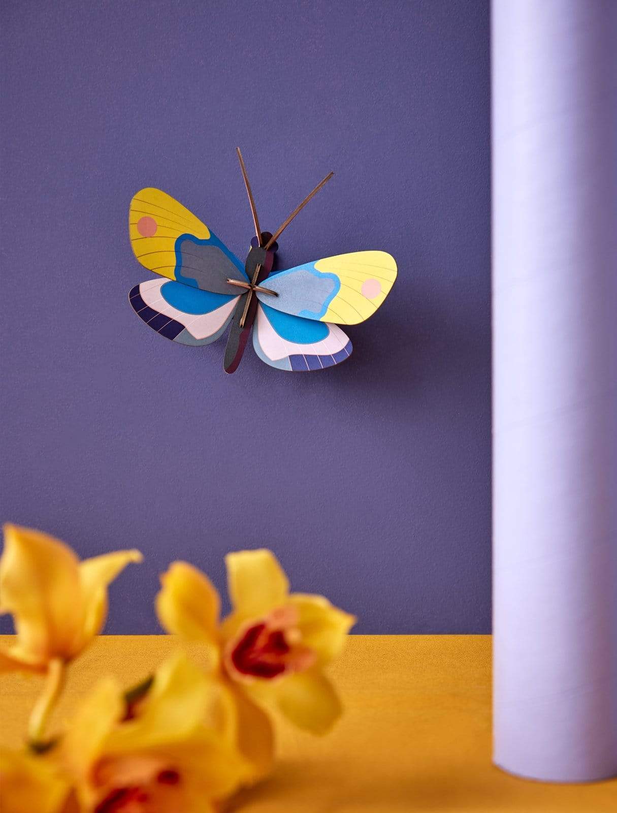 Studio Roof Decorazione parete Yellow Monarch Butterfly