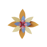 Studio Roof Decorazioni da parete Flower Wall Art - Apricot Sorbet