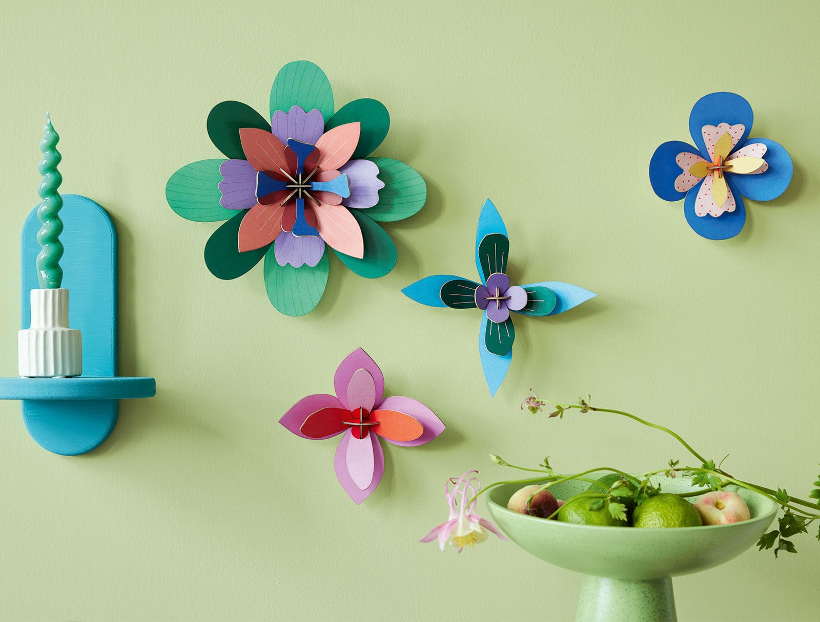 Studio Roof Decorazioni da parete Flower Wall Art - Cobalt Cocktail