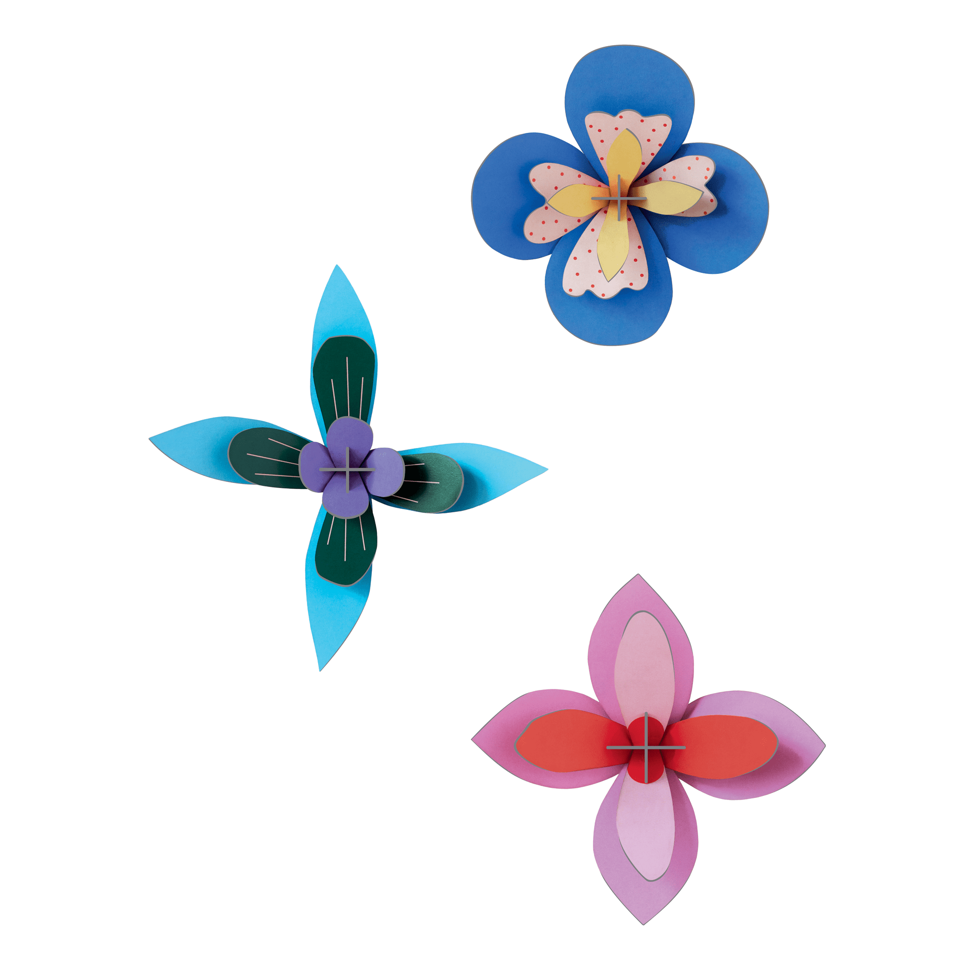 Studio Roof Decorazioni da parete Flower Wall Art - Cobalt Cocktail