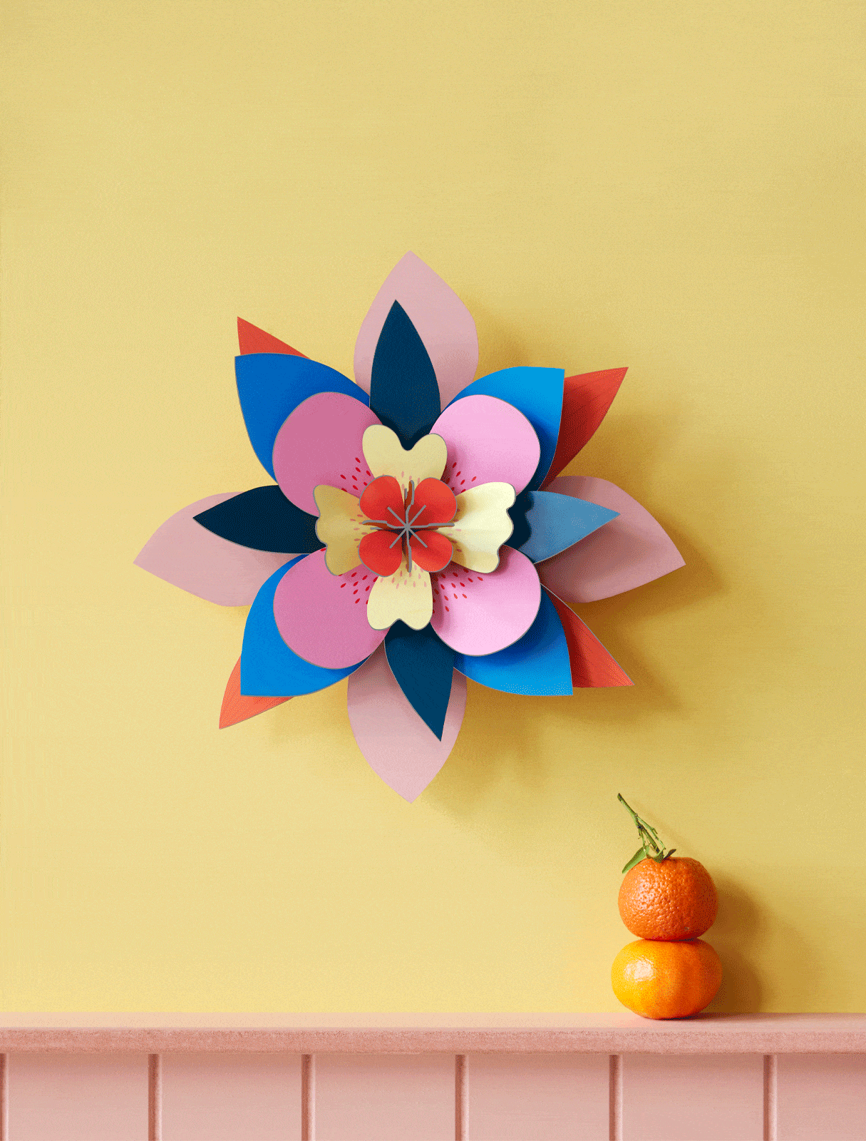 Studio Roof Decorazioni da parete Flower Wall Art - Dragonfruit Punch