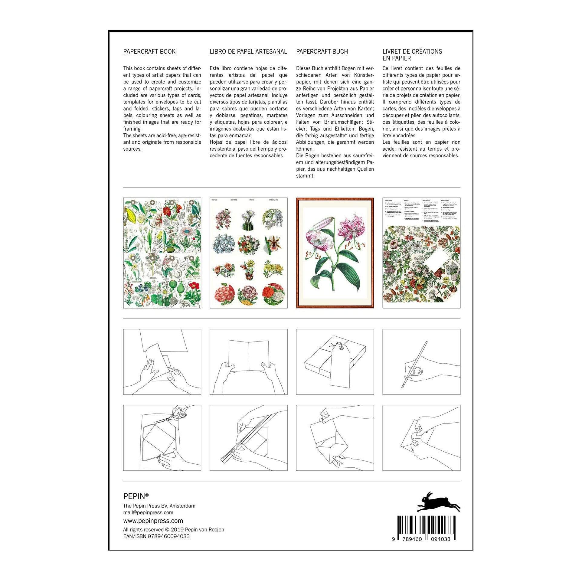 Pepin Press DIY Paper Craft Book - Flowers
