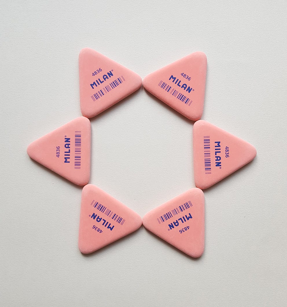 Milan Gomme Gomma Triangle Rosa Slim 4836