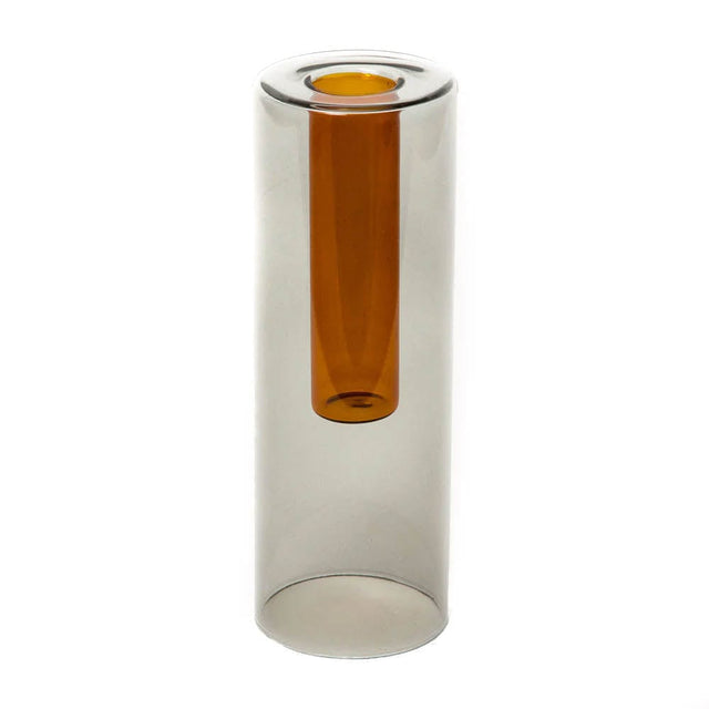 Octaevo Home e accessori Reversible Glass Vase - Grey&Orange