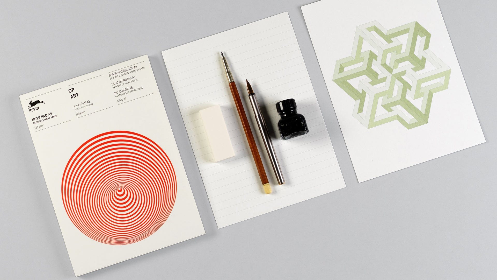 Pepin Press Notes Note Pad A5 - Op Art