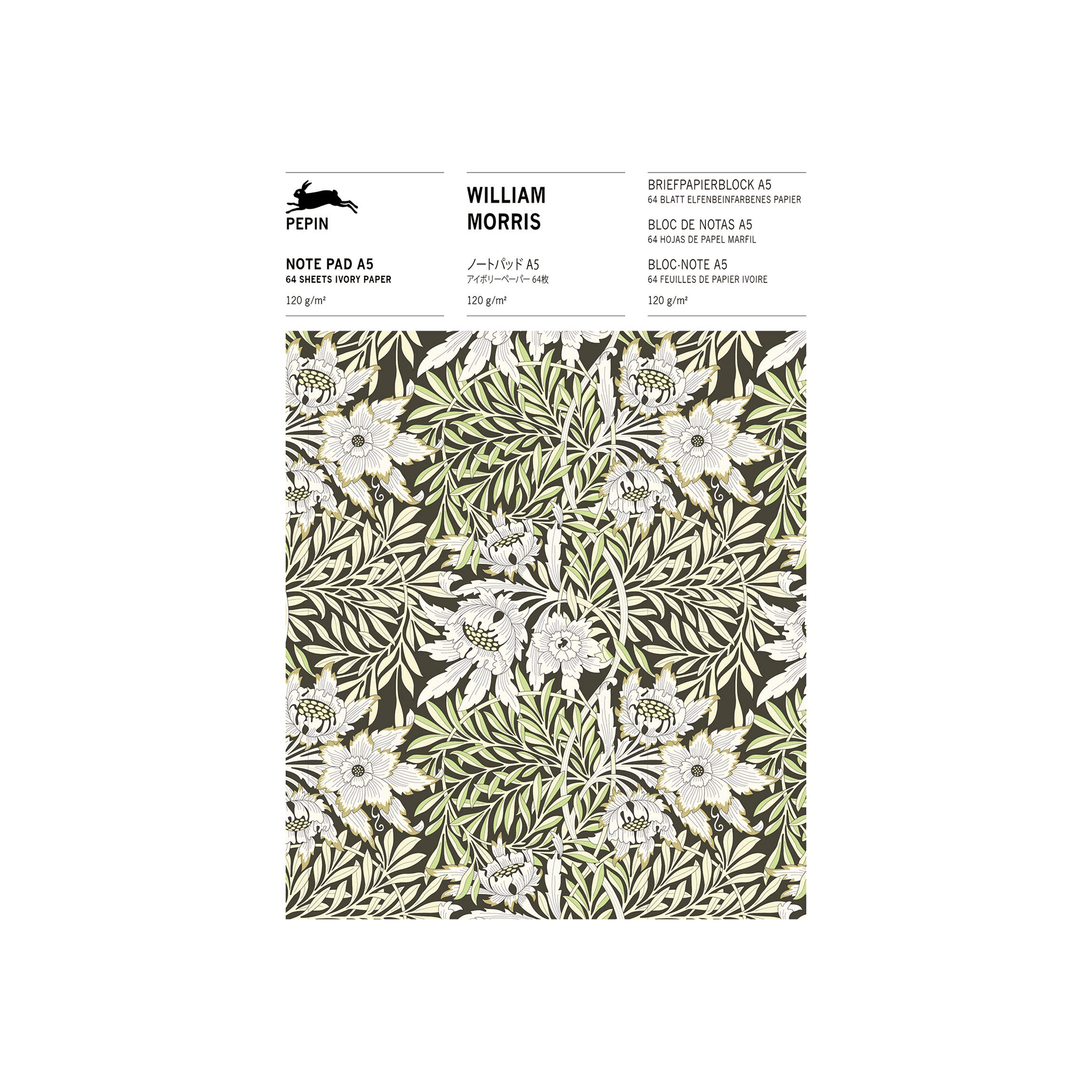 Pepin Press Notes Note Pad A5 - William Morris