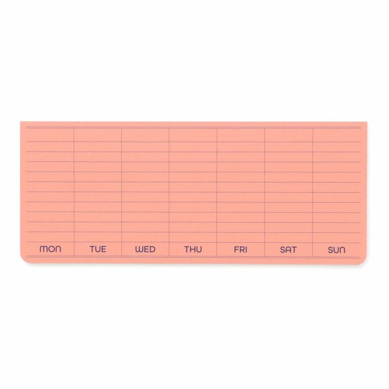 Penco Notes Post it Sticky Weekly Planner Pink