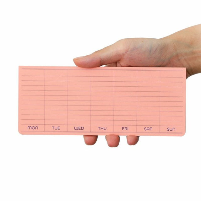 Penco Notes Post it Sticky Weekly Planner Pink