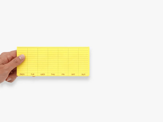 Penco Notes Post it Sticky Weekly Planner Pink