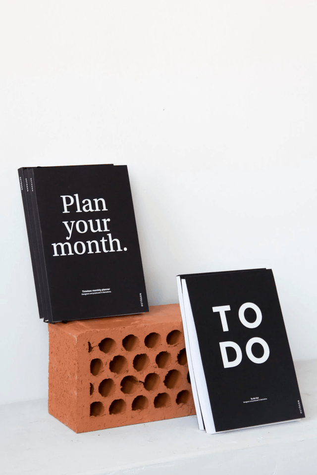 Octagon Notes To Do Notepad Black
