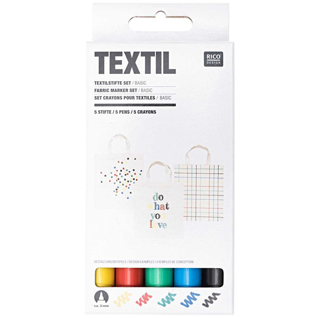 Rico Design Pittura ART Textil - pennarelli per tessuti