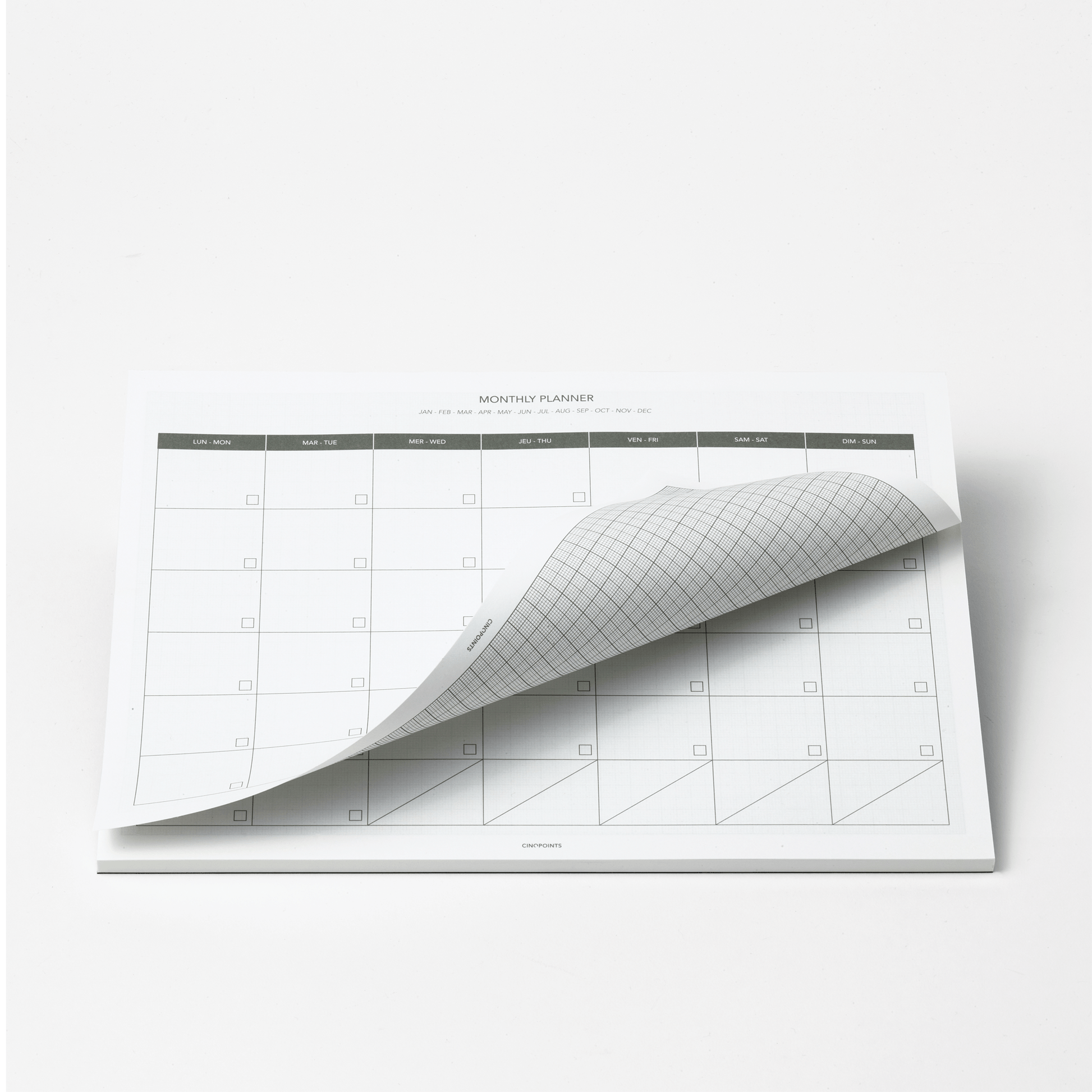 Cinqpoints Planner Archiplanner - Monthly Planner A4