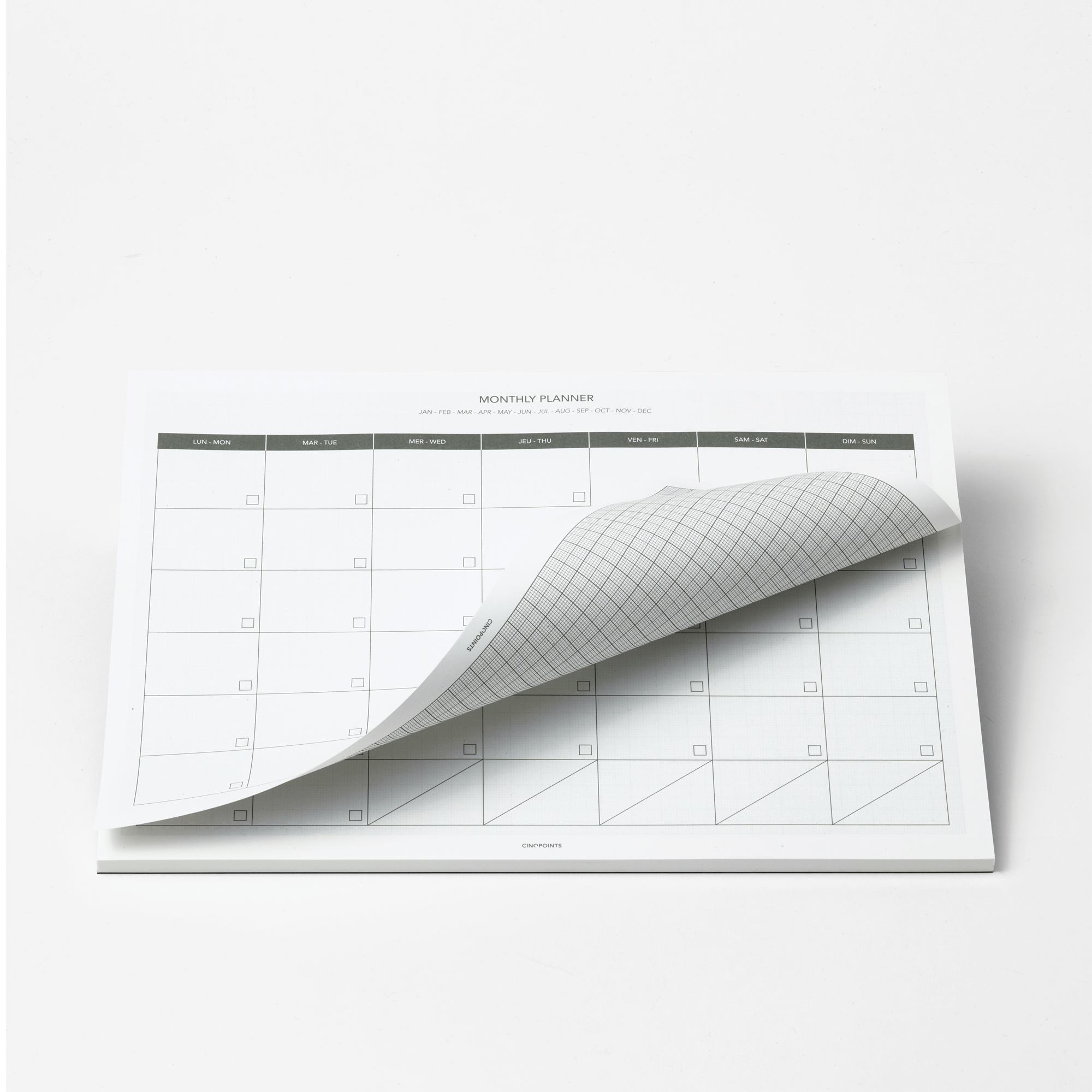 Cinqpoints Planner Archiplanner - Monthly Planner A4