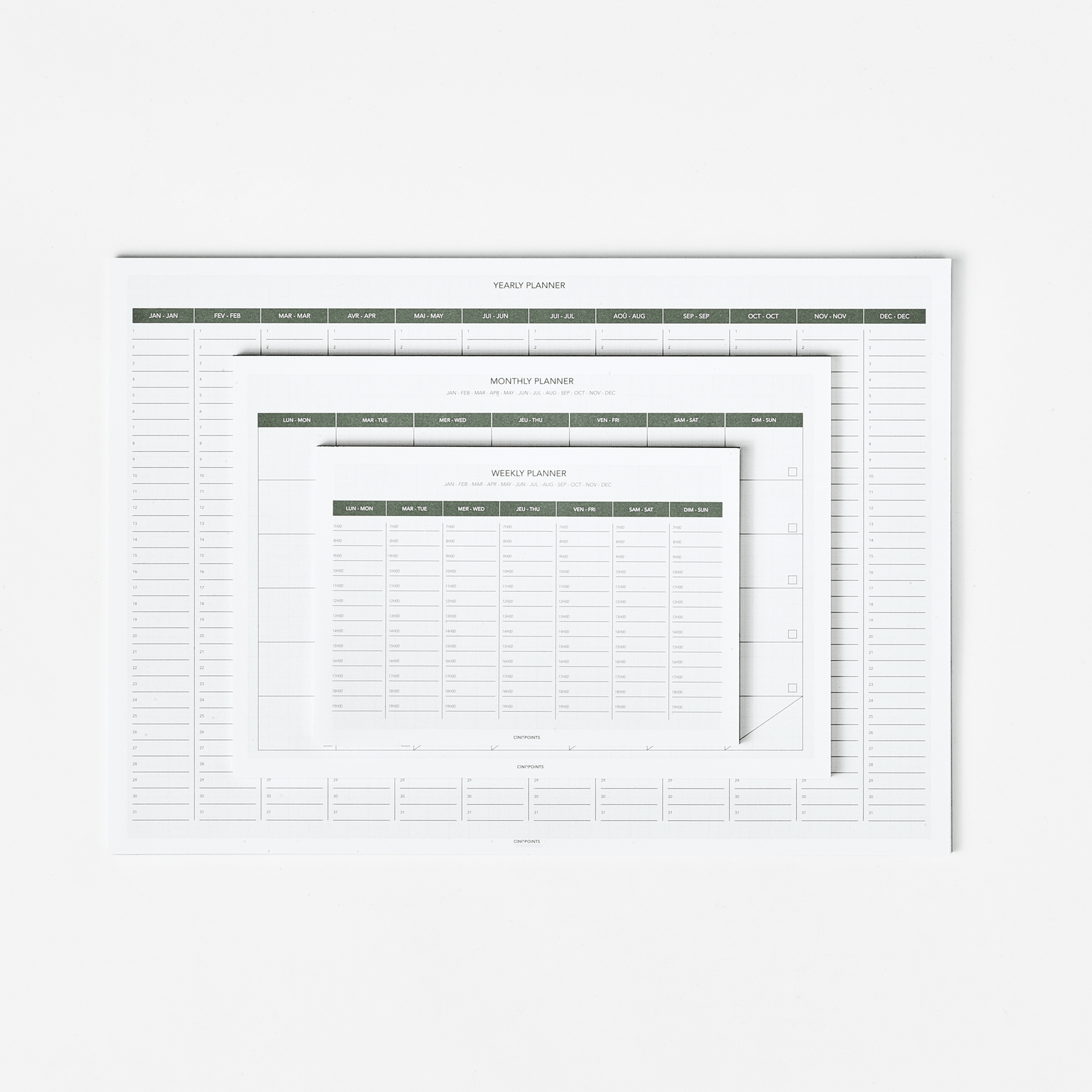 Cinqpoints Planner Archiplanner - Weekly Planner A4
