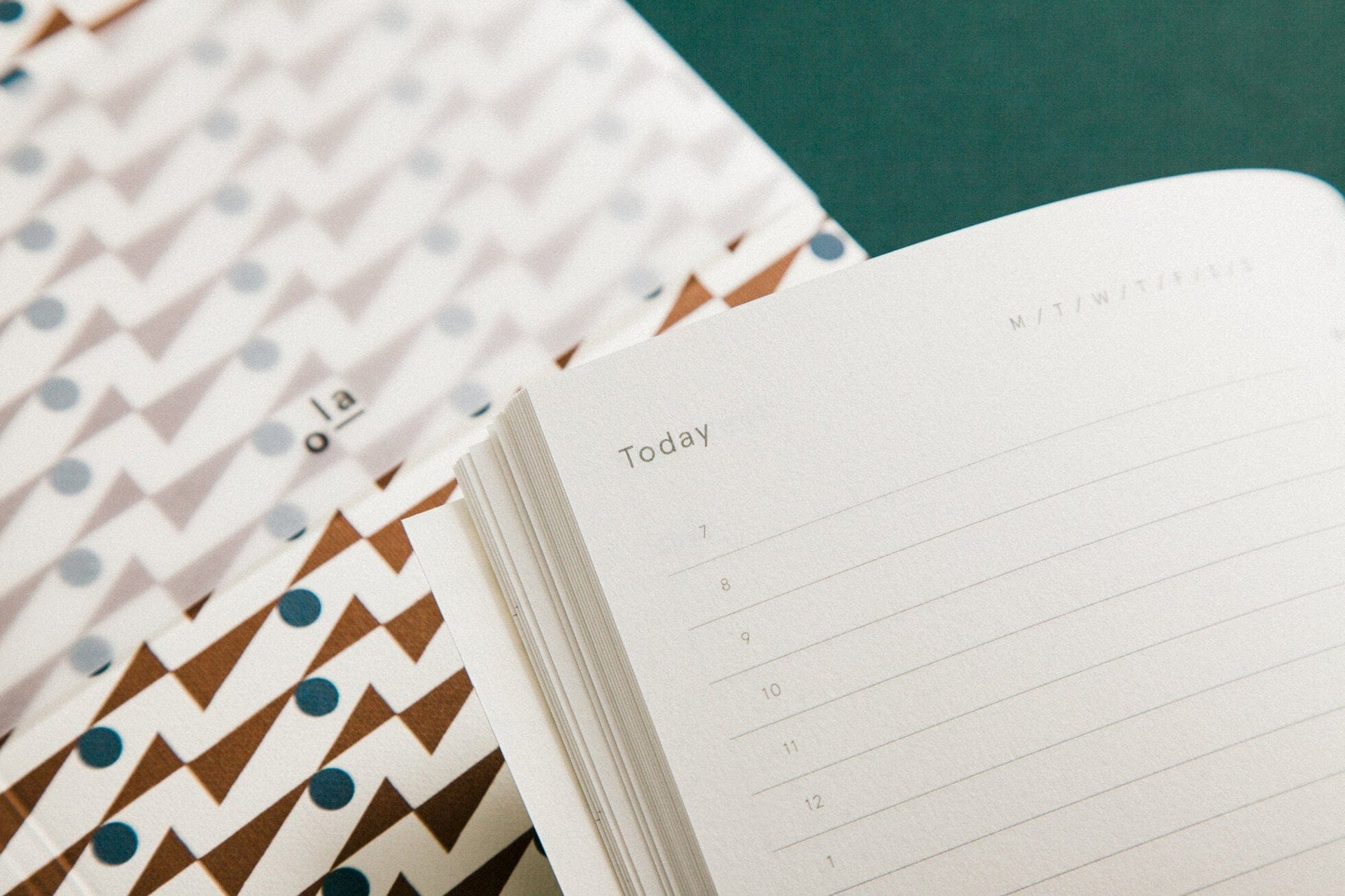 Ola Planner Daily Planner Enid - Brown&Blue