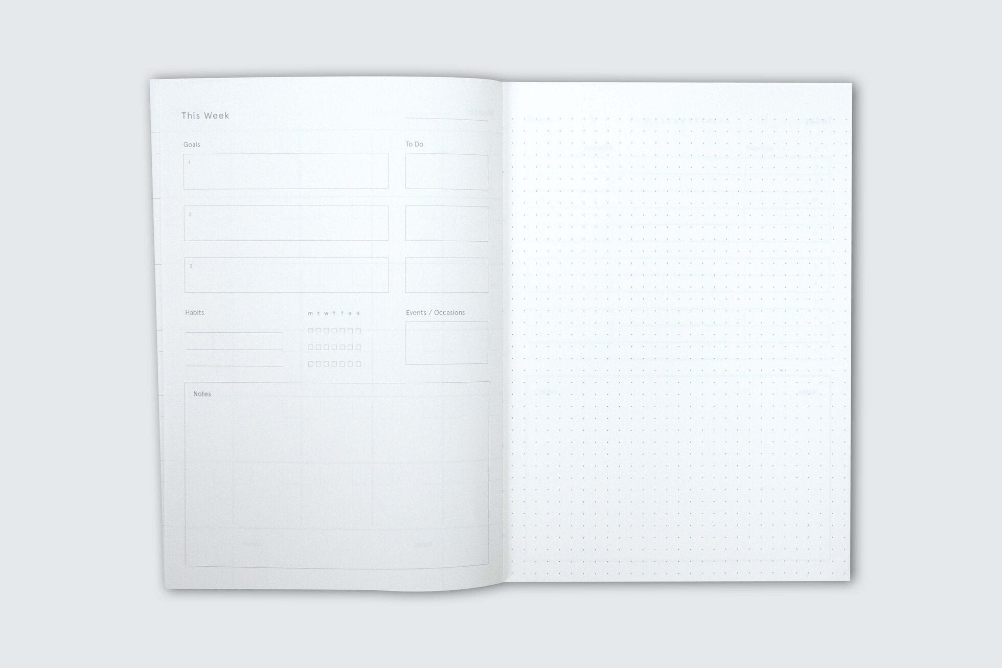 Ola Planner Daily Planner Enid - Brown&Blue