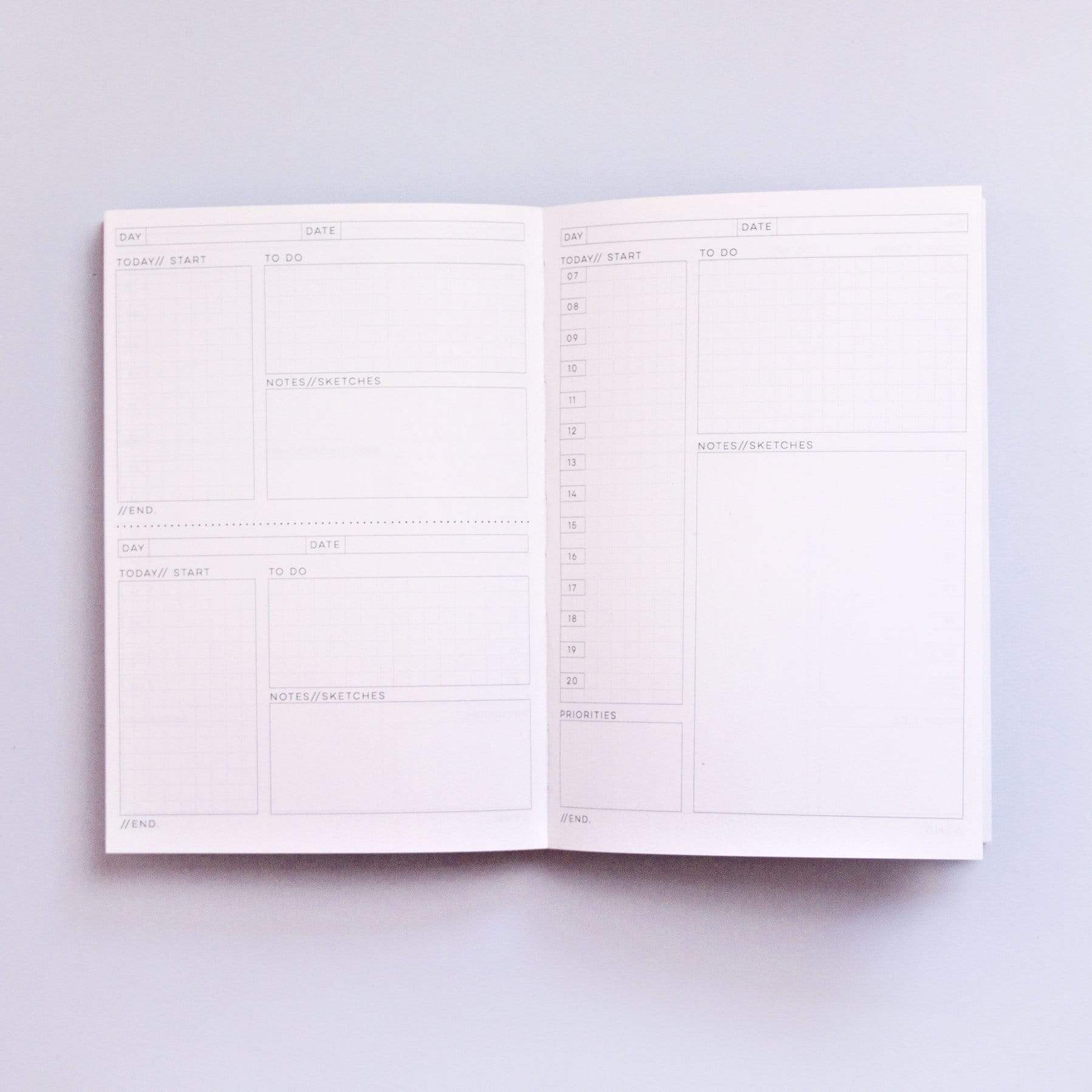 The Completist Planner Daily Planner Overlay Shapes
