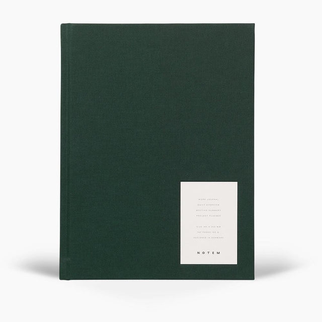 Notem Planner Even Work Journal Large - Dark Green