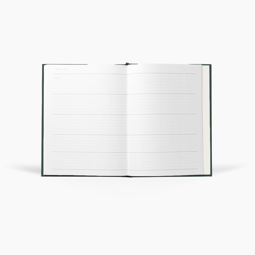 Notem Planner Even Work Journal Large - Dark Green
