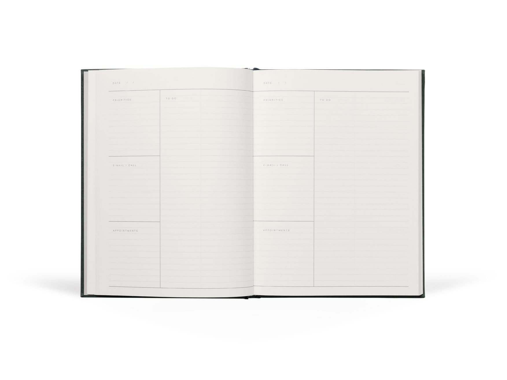 Notem Planner Even Work Journal Large - Dark Green