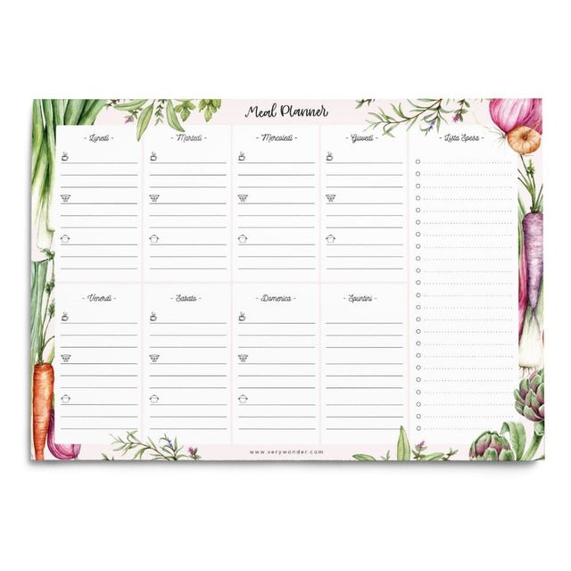 Very Wonder Planner Meal planner Italian Fall