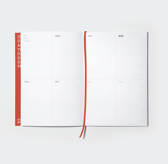 Octagon Planner Plan Book Red - Weekly