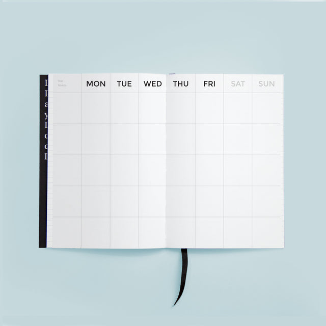 Octagon Planner Plan Your Month - Black