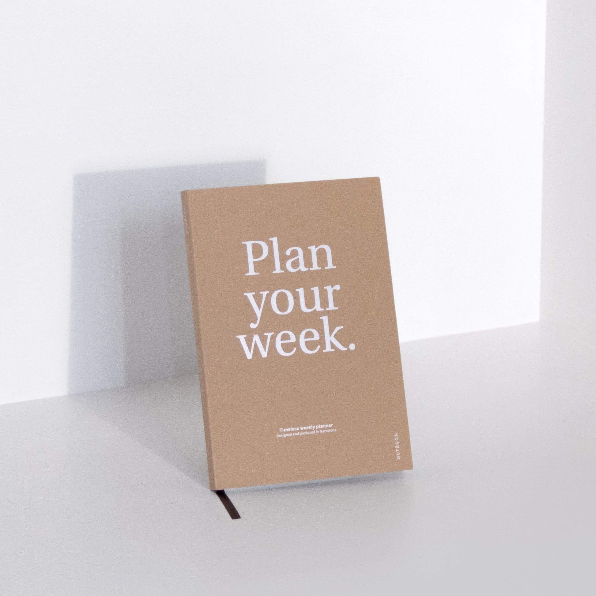 Octagon Planner Plan Your Week - Camel