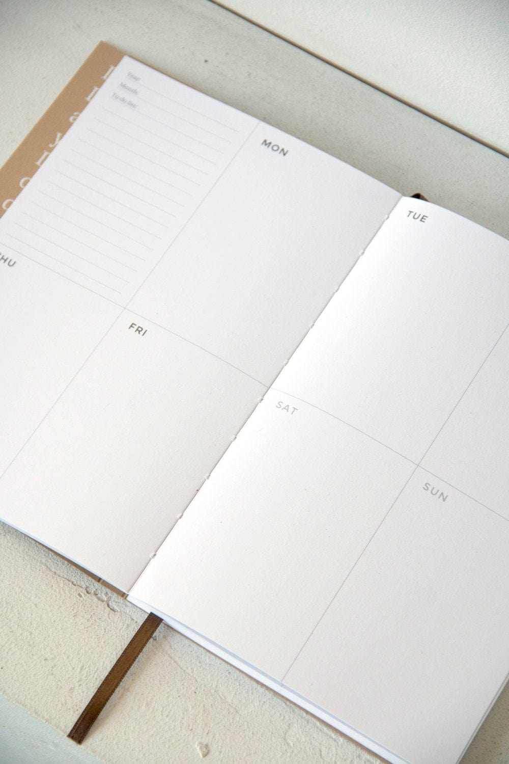 Octagon Planner Plan Your Week - Camel