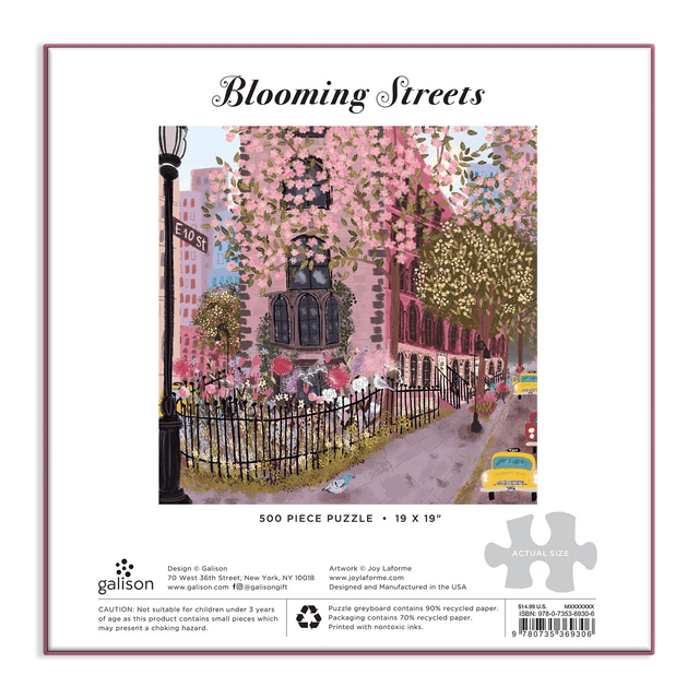 Galison Puzzle Puzzle Blooming Streets 500 pezzi