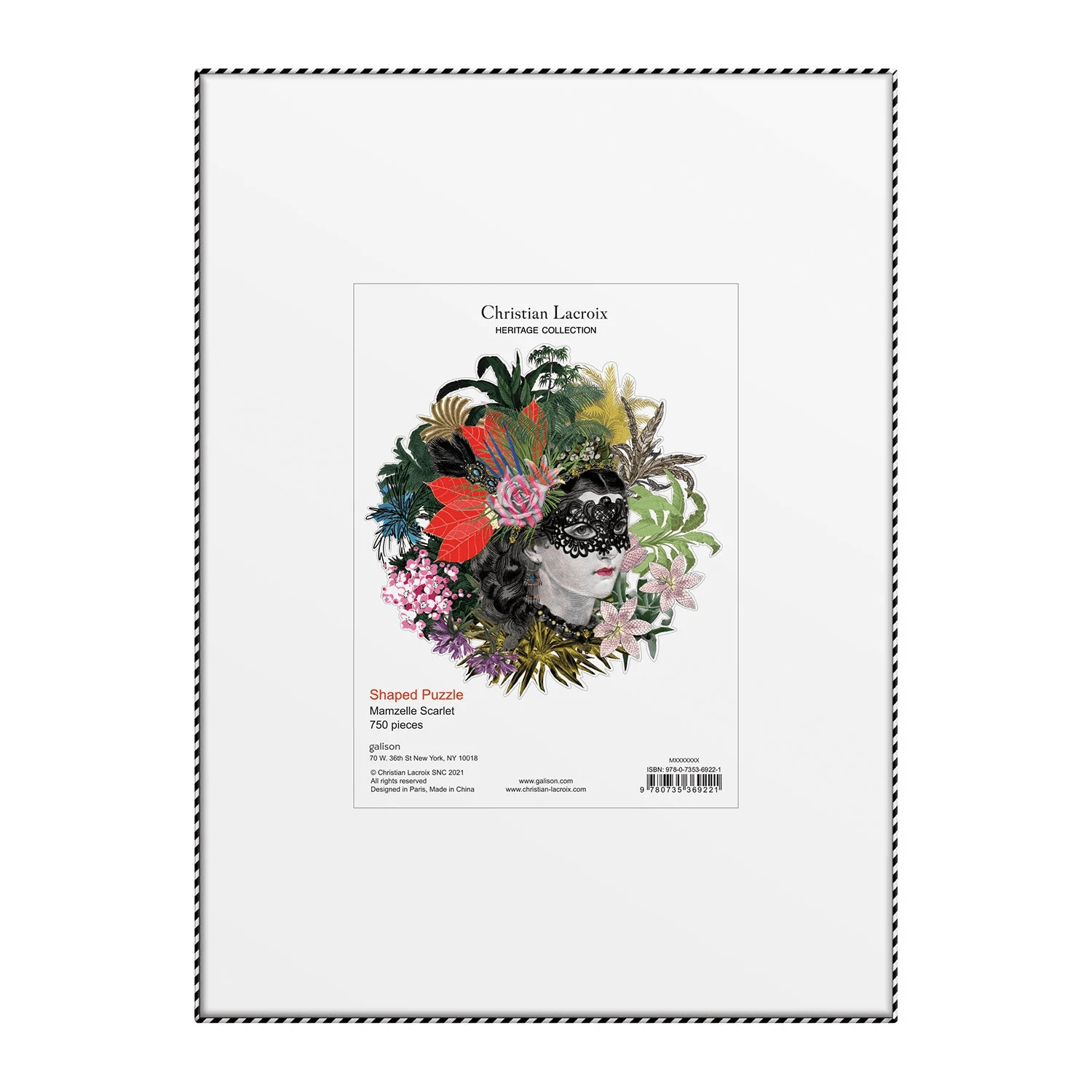 Galison Puzzle Puzzle Christian Lacroix Mam'zelle Scarlett 750 pezzi