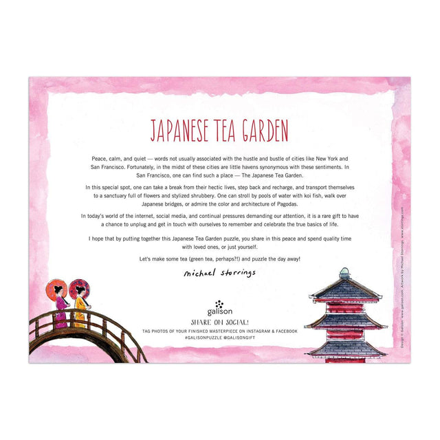 Galison Puzzle Puzzle Japanese Tea Garden 300 pezzi