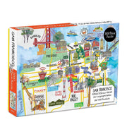 Galison Puzzle Puzzle SanFrancisco City Map 1000 pezzi