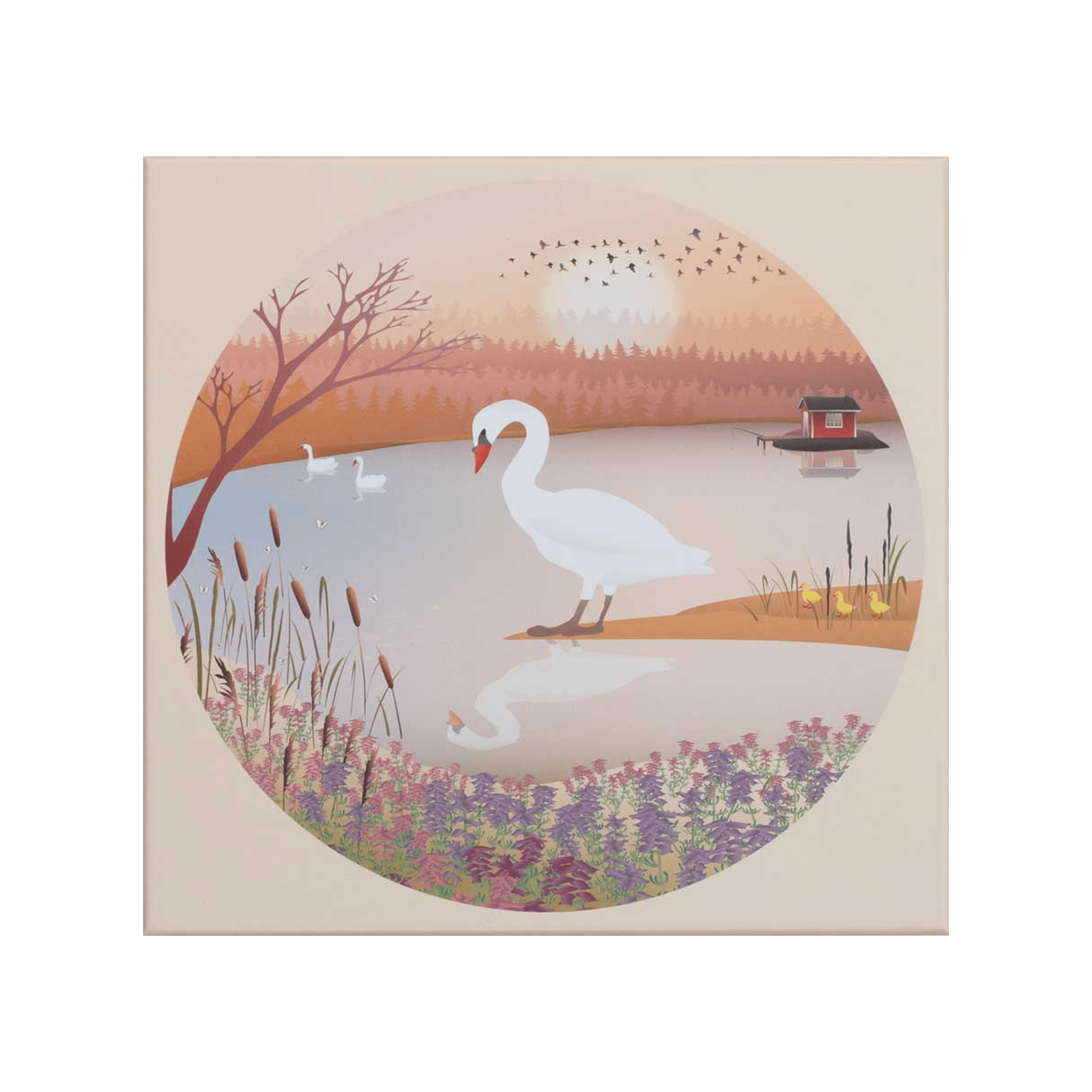 VisseVasse Puzzle Round Puzzle The Swan - 500pz