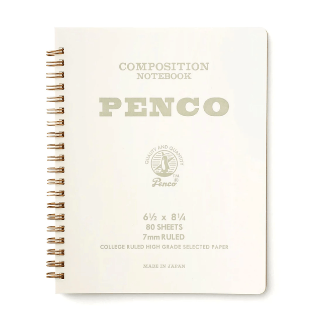 Penco Quaderni Penco Coil Notebook Large - White