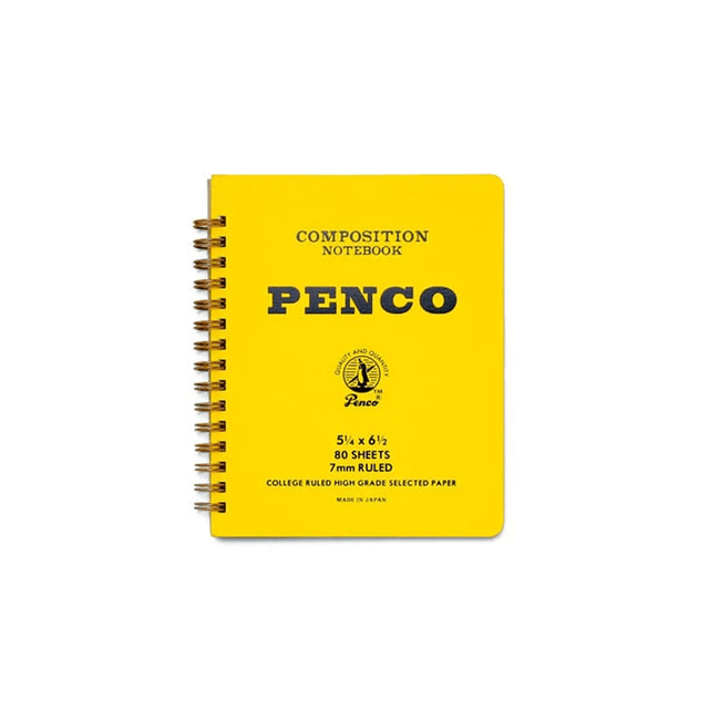 Penco Quaderni Penco Coil Notebook Medium - Yellow