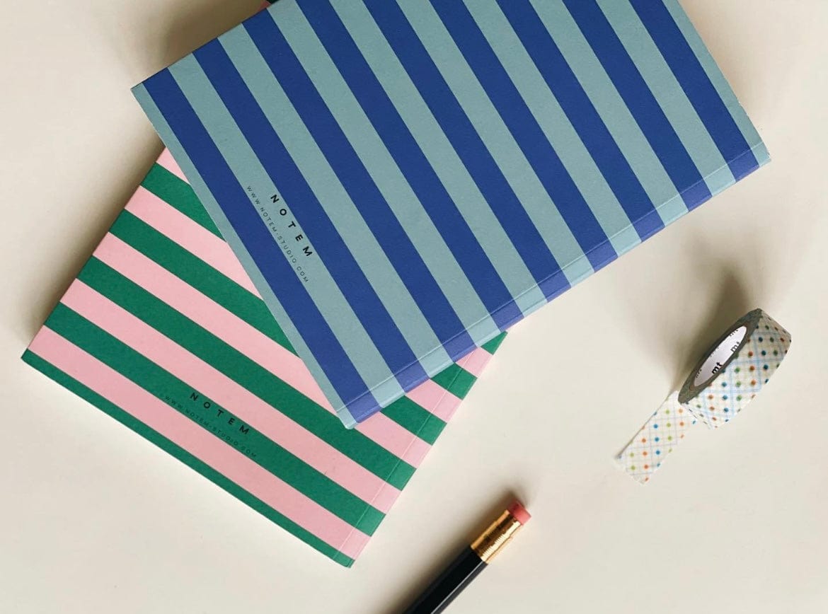 Notem Quaderni Quaderno Uma Pink Stripes