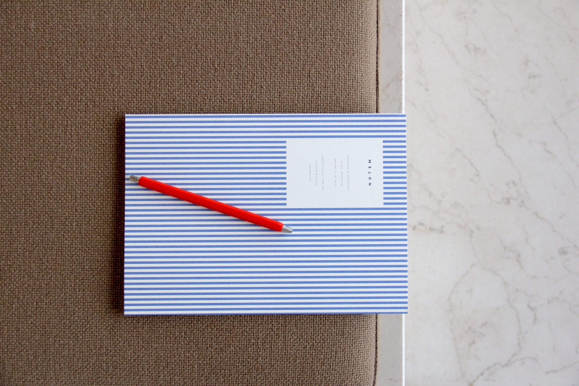 Notem Quaderni Quaderno Vita Medium Blue Stripes