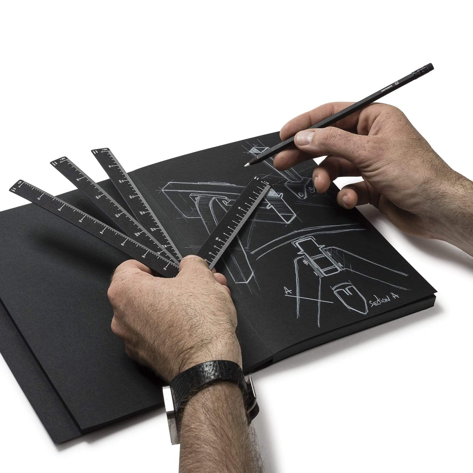 Cinqpoints Quaderni Sketchbook Archiblack