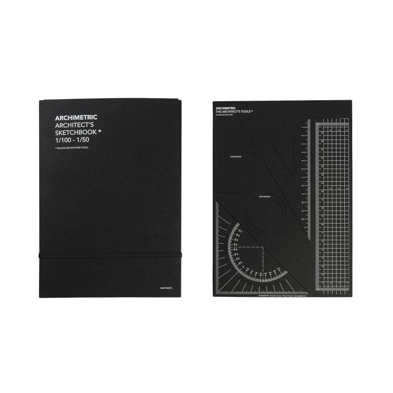 Cinqpoints Quaderni Sketchbook Archimetric con strumenti