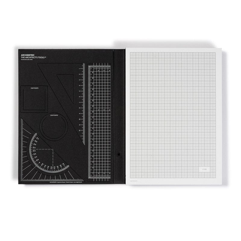 Cinqpoints Quaderni Sketchbook Archimetric con strumenti