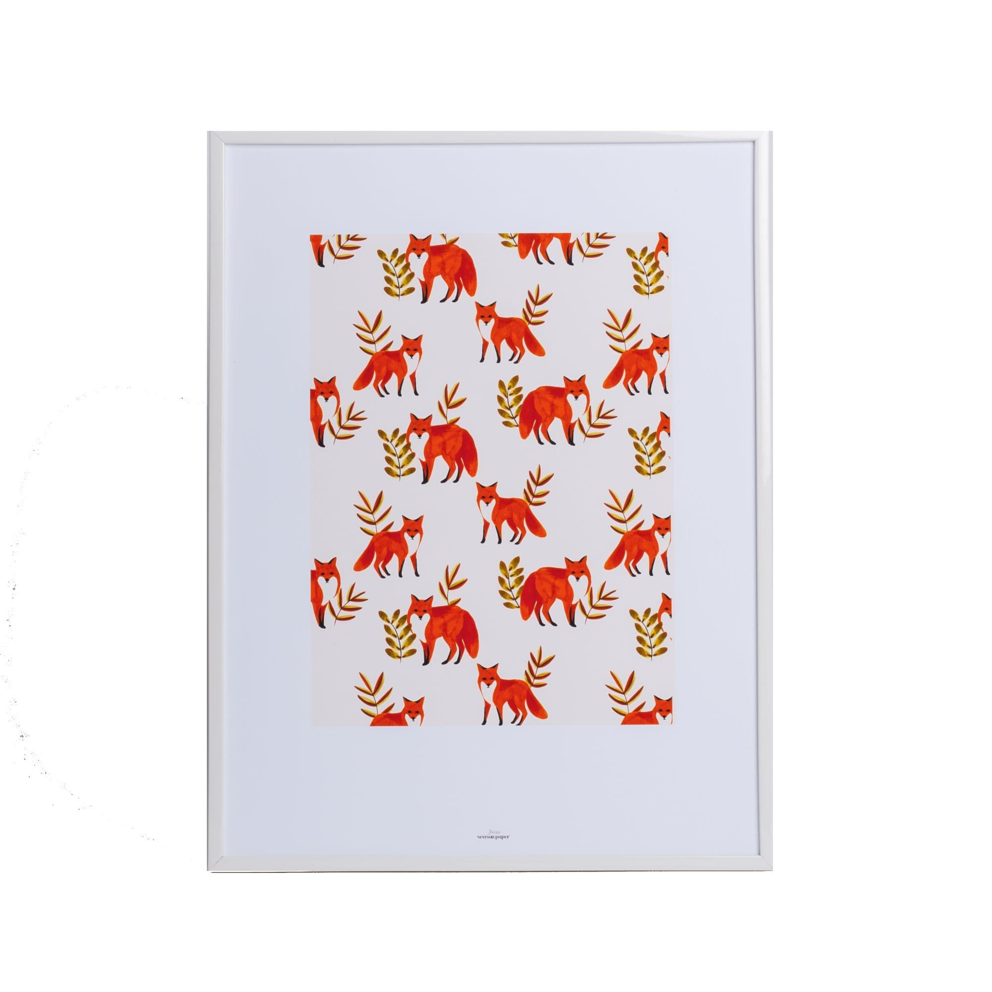 Season Paper Stampa Stampa Foxes A3