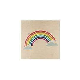 Woodhi Stampa Stampa in legno Rainbow